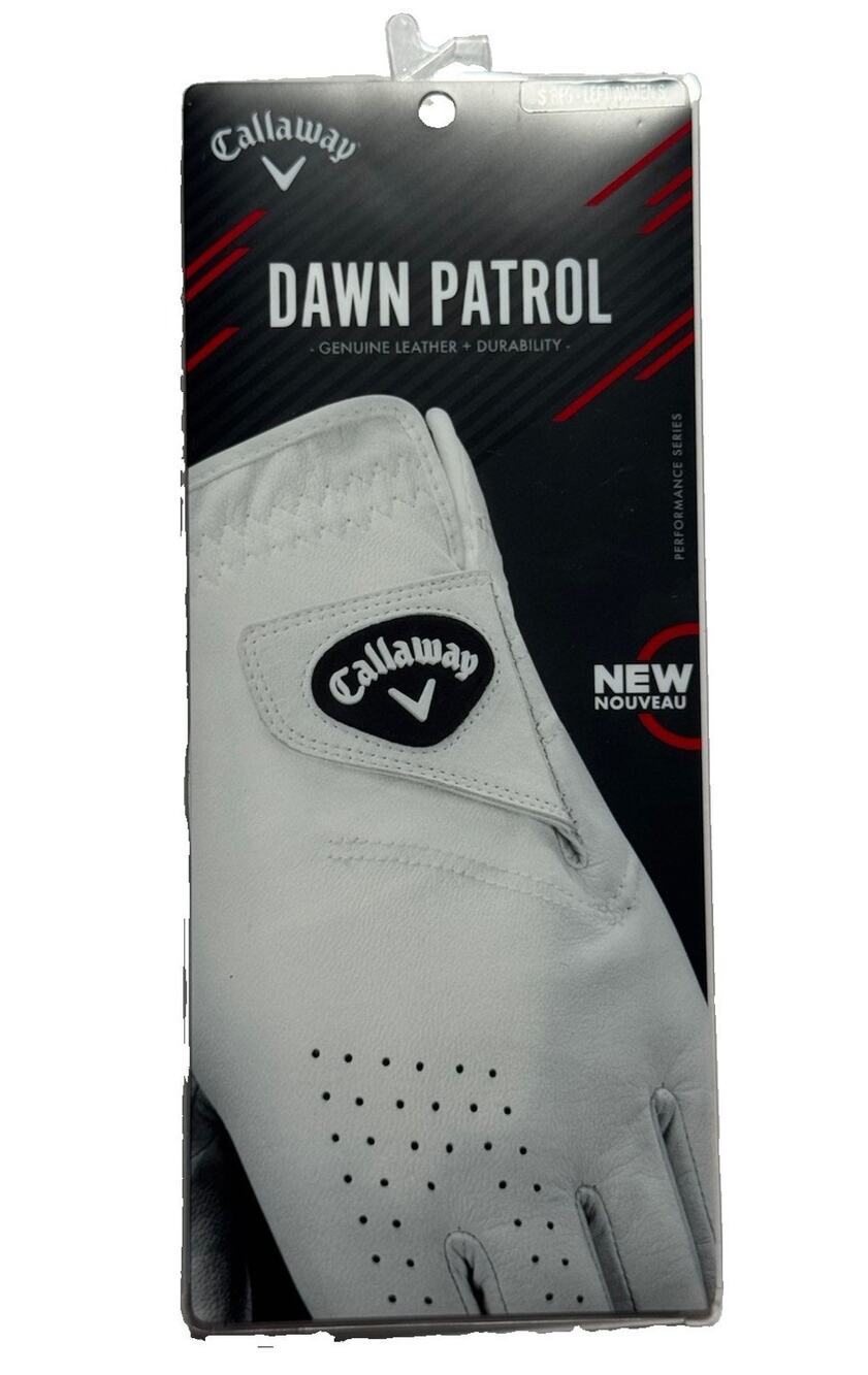 Callaway Dawn Patrol Womens Small Reg Left Hand Golf Glove White New